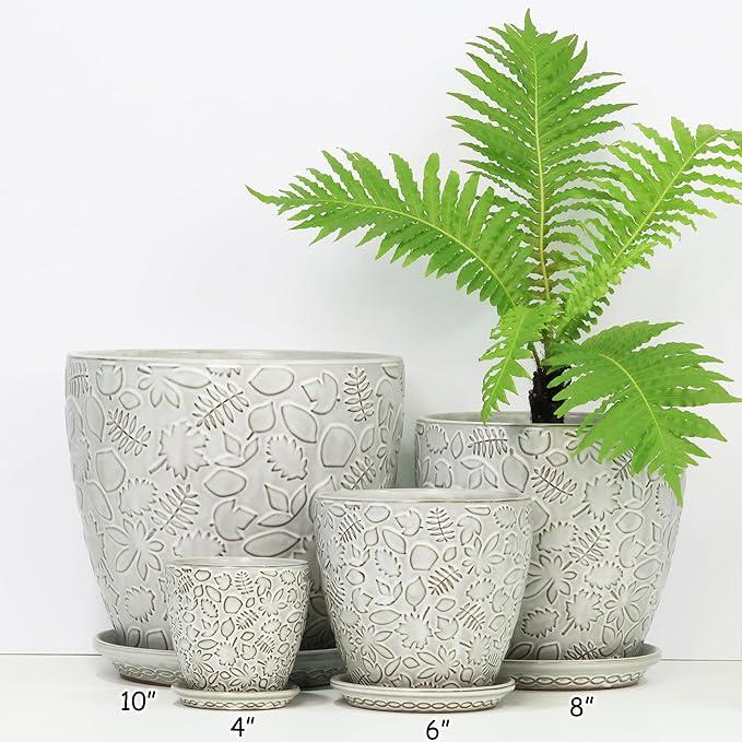 6 Inch Ceramic Planter Pots - Image 4