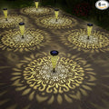 6 Pack Solar Lights Outdoor Garden Decorative Mandala Solar Pathway Lights by gardencave