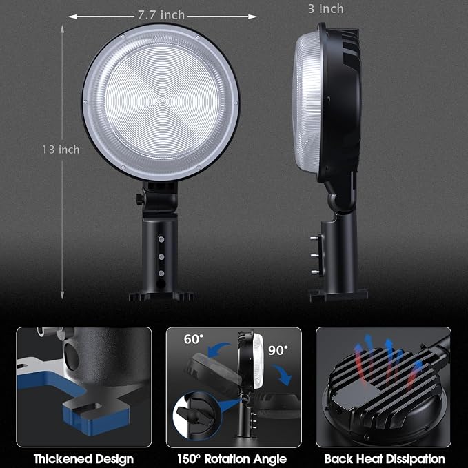 2 Pack 150W LED Barn Light, 20000LM Dusk to Dawn Outdoor Light, Yard Light - Image 6