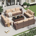 Aoxun 12 Pieces Patio Furniture Set Wicker Rattan Outdoor Sectional by Aoxun