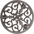 Sungmor Heavy Duty Cast Iron Plant Caddy, Indoor Outdoor Planter Holder Trolley by Sungmor