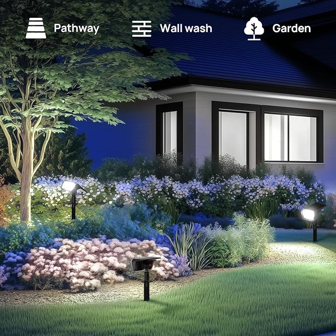 Linkind Solar Spot Lights Outdoor Waterproof IP67, 60 LED Solar Flood Lights - Image 3