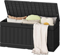 Flamaker Outdoor Storage Box 80 Gallon Resin Waterproof Deck Box Delivery Box by Flamaker