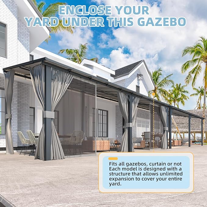AECOJOY 20' x 10' Outdoo Gazebo - Image 6