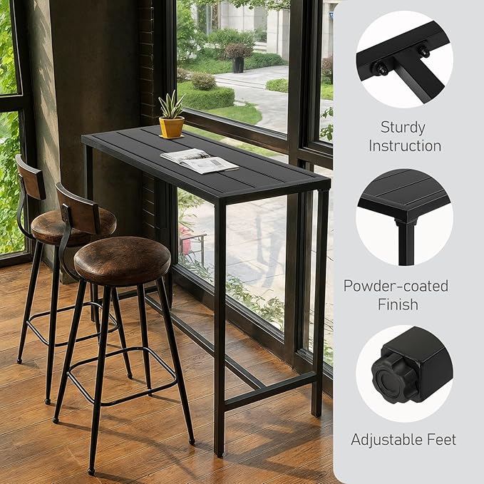 Outvita Outdoor Bar Table, Bistro Rectangle - Image 4