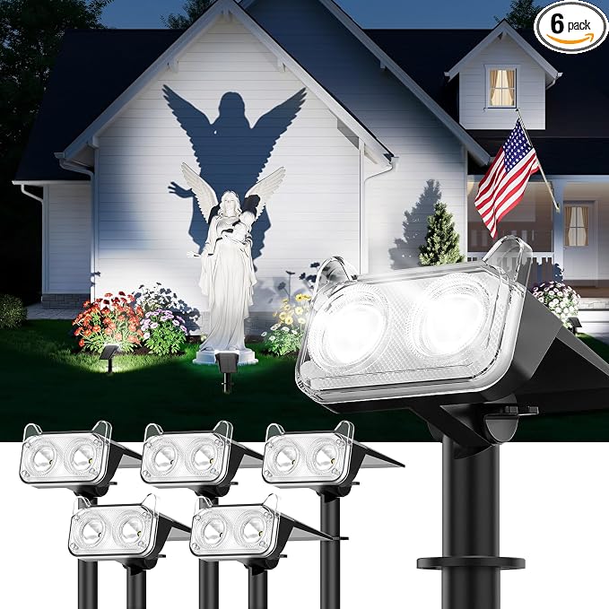 LETMY New Upgrade Solar Spot Lights Outdoor Waterproof by Letmy
