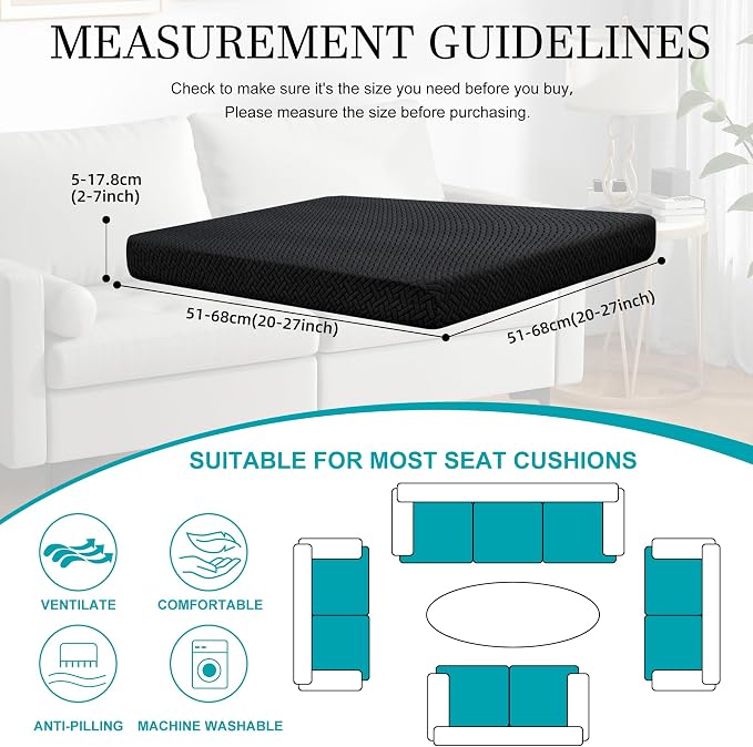 14Pcs Stretch Patio Cushion Covers, Outdoor Couch Covers Replacement, Outdoor - Image 2