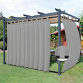 Easy-Going Outdoor Patio Curtains Detachable Tab Top Windproof Weatherproof by Easy-Going