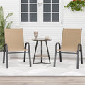 Patio Chairs Set of 2, Outdoor Dining Chairs Stackable by furniture