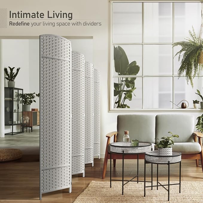 Sorbus 8 Panel Room Divider 6 ft. Tall - Image 2