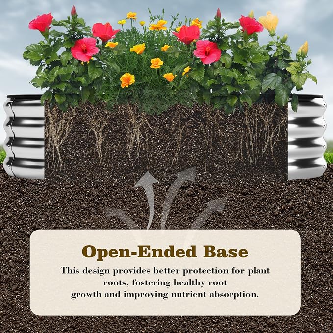 Galvanized Metal Raised Garden Bed Kit - Image 4
