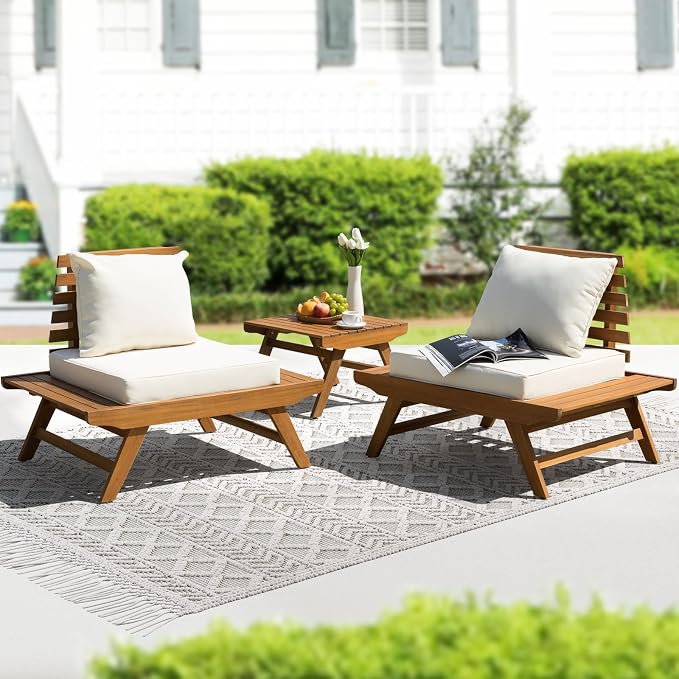 IDZO Armless Club Chairs Design Heavy Duty 400lbs Capacity Elegant Patio Bistro by Idzo