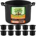 10 Pack 15 Gallon Grow Bags, Thickened Nonwoven Fabric Planter Pots by Unknown