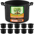10 Pack 1 Gallon Grow Bags, Thickened Nonwoven Fabric Planter Pots by Unknown