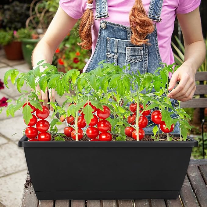 12Pcs 17Inches Rectangle Planter Box - Image 3