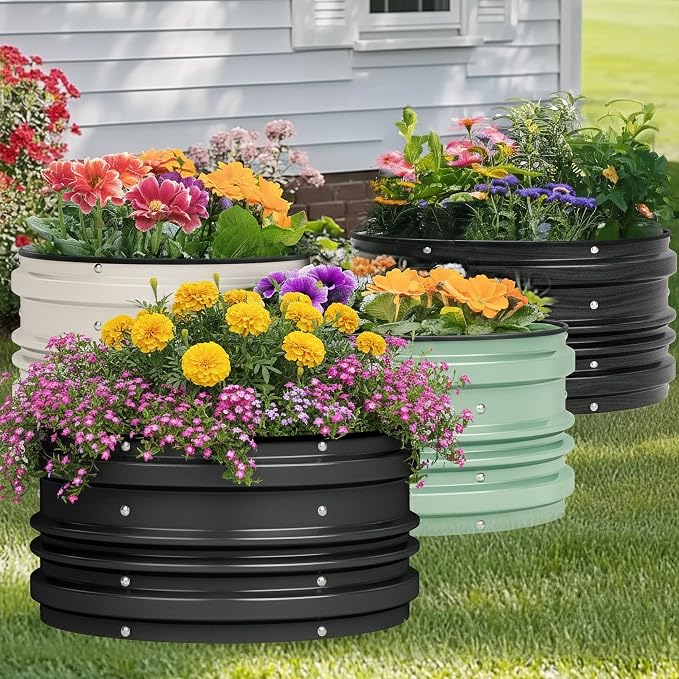 WORKPRO 3PK 2x2x1ft Outdoor Galvanized Raised Garden Bed Kit, Rust & Corrosion - Image 8