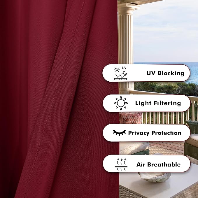 BONZER Waterproof Outdoor Curtains - Image 4