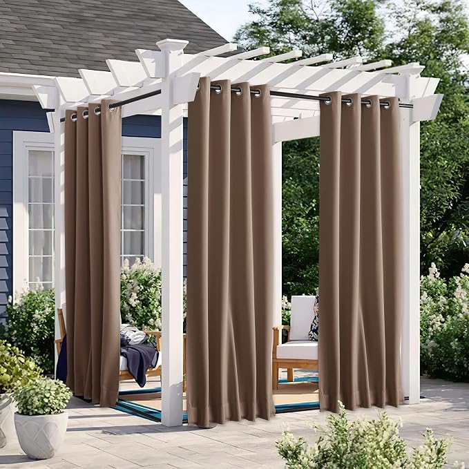 NICETOWN 2 Panels Outdoor Curtains by NICETOWN