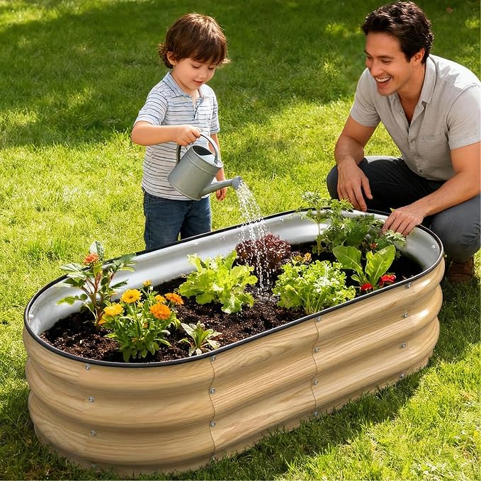 4x2x1FT Galvanized Raised Garden Beds, Raised Garden Bed - Image 2