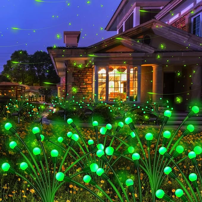 Kohlrabi Solar St Patricks Day Lights Outdoor, 2 Pack 20 LED Solar Green by KohlrabiDecor