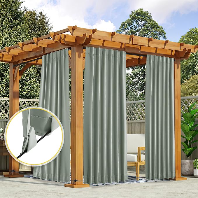 NICETOWN 2 Panels Outdoor Curtains - Image 8
