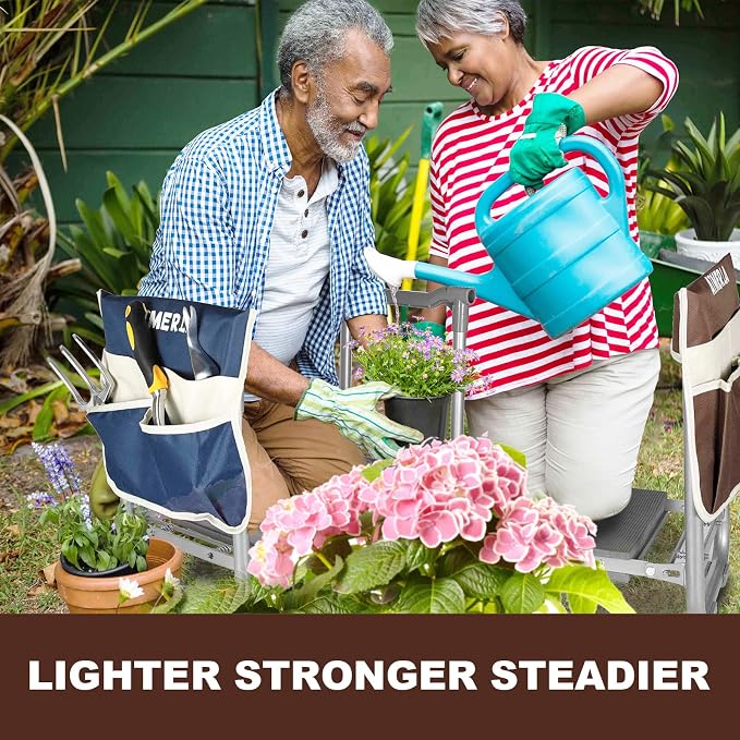 Aimerla Foldable Garden Kneeler Seat Heavy Duty Garden Stool - Image 2