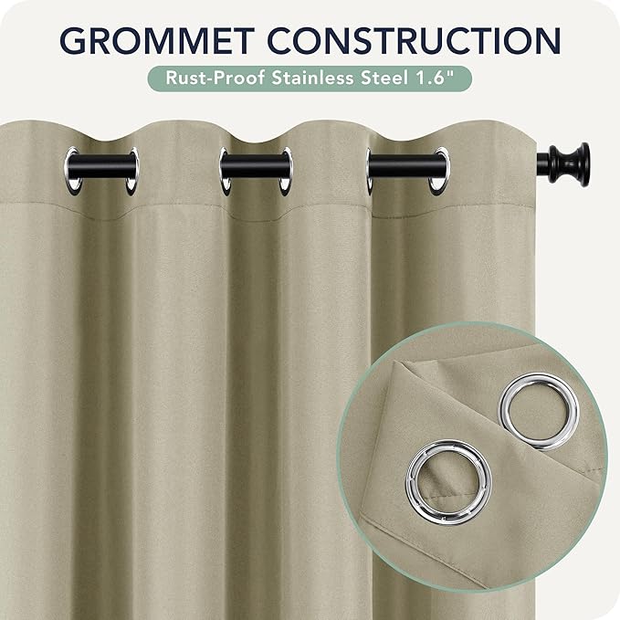 Outdoor Curtains for Patio Waterproof 6 Panels - Image 5