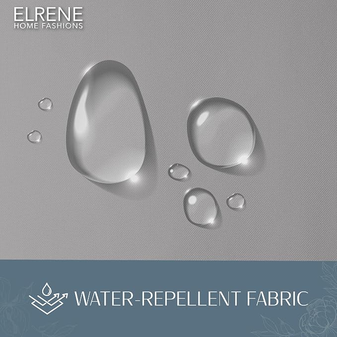 Elrene Home Fashions Matine Weatherproof Tab-Top Indoor/Outdoor Solid Color - Image 4