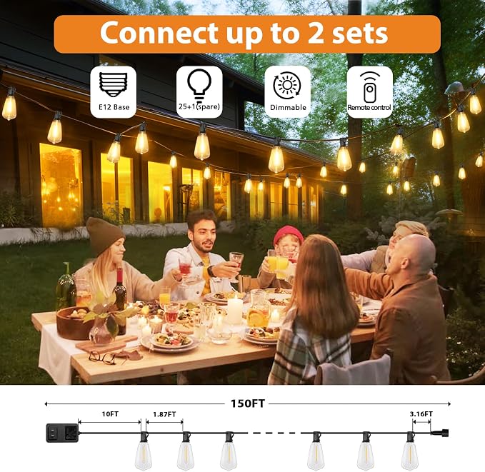 Brightever 150FT Outdoor Lights - Image 2