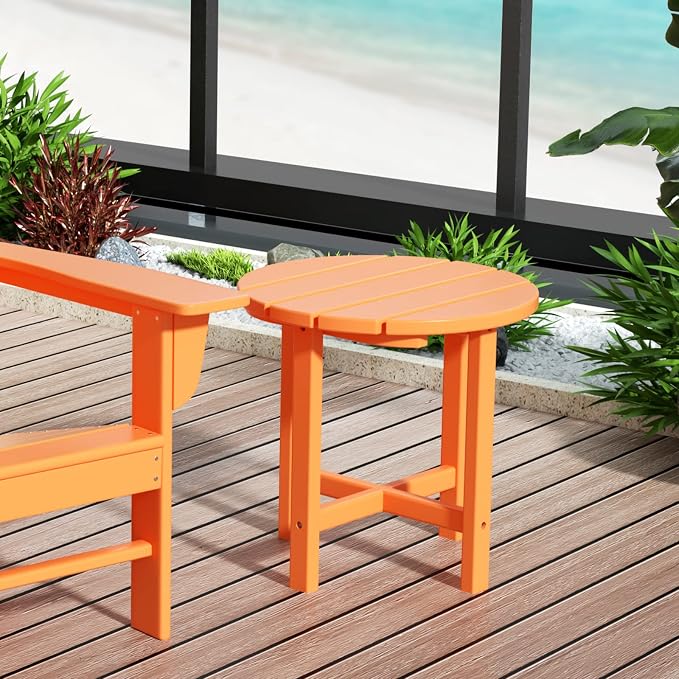 WestinTrends Dylan Adirondack Round Outdoor Side Table - Image 10