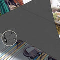 LOVE STORY Waterproof 12' x 12' x 12' Triangle Dark Grey Sun Shade Sail Cannoy by LOVESTORY