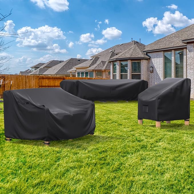 Patio Sofa Cover Waterproof, Heavy Duty 2-Seater Outdoor Couch Cover Patio - Image 7