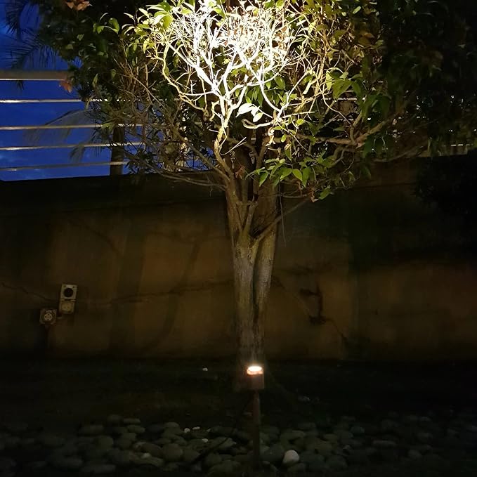 HEX 50X Single Solar Spotlight Warm White LED Waterproof Dimmable Dusk to Dawn - Image 7