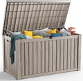 200 Gallon Resin Deck Box, Lockable Patio Outdoor Storage Box by OutdoorLivingPerfected