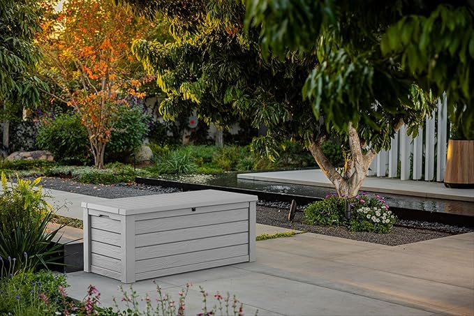 Keter Westwood 150 Gallon Resin Large Outdoor Storage Box - Image 2