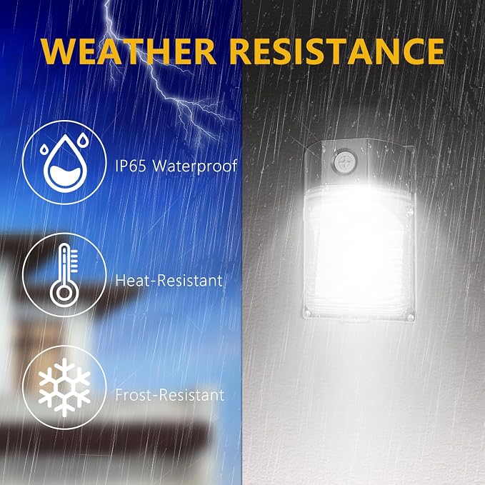 30W LED Wall Pack Light with Dusk to Dawn Sensor, 5000K Daylight, 120Vac Led - Image 4