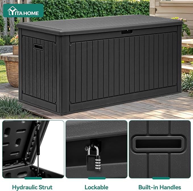 YITAHOME 260 Gallon Large Deck Box - Image 5
