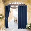 RYB HOME Outdoor Curtains for Patio Waterproof Block Sunlight Thermal Insulated by RYBHOME