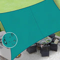 LOVE STORY Waterproof 10' x 13' Rectangle Turquoise Blue Sun Shade Sail Cannoy by LOVESTORY