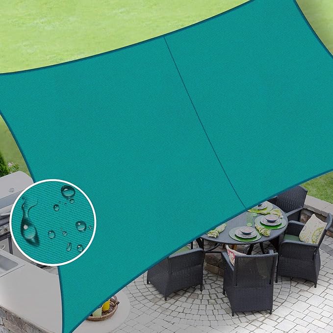 LOVE STORY Rectangle 4'x4' Waterproof Sun Shade Sail Canopy UV Block by LOVESTORY