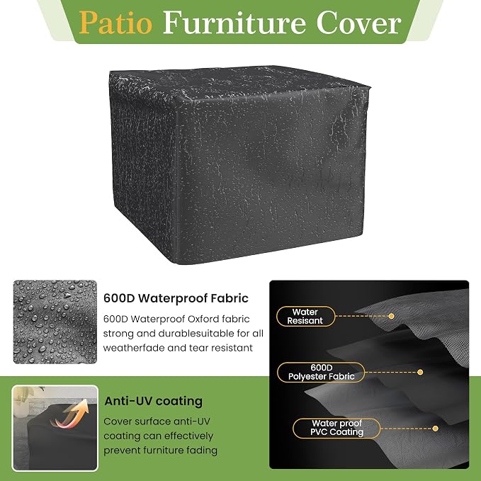Amopatio Wicker Outdoor Sofa & Patio Couch Set - Image 7