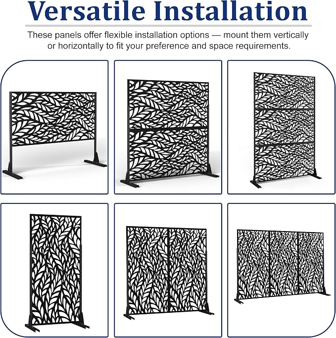Outdoor Privacy Screen, Freestanding Privacy Fence Panels - Image 5