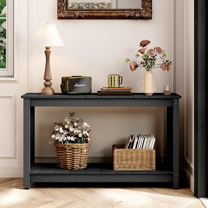 Outdoor Console Table, 440LBS Weight Capacity, 2-Tier Multifunctional Buffet - Image 8