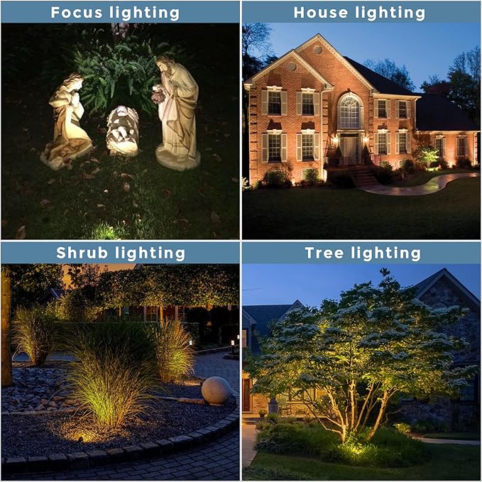 Gardencoin Solid Brass Outdoor Landscape Spotlights, 12V Heavy Duty LED Low - Image 7