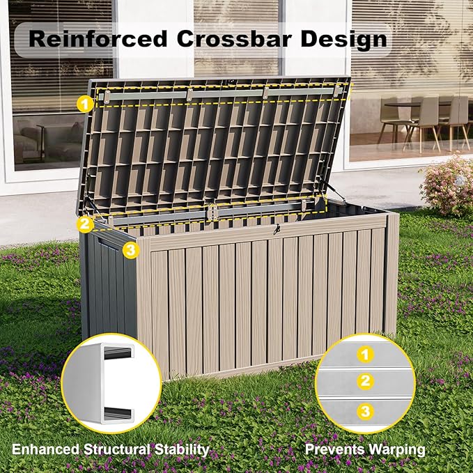 ROJIK Outdoor Storage Housing Deck Box - Image 4