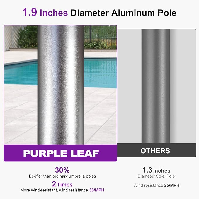 PURPLE LEAF 3-Piece Patio Chaise Lounge Set - Image 8