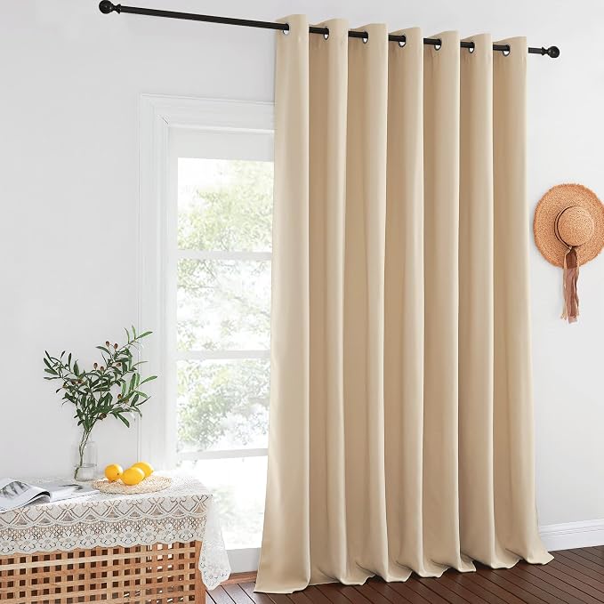 NICETOWN Sliding Door Curtain for Living Room, Grommet Blackout Patio Door - Image 2
