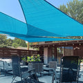LOVE STORY Custom Size 17'x17'x17' Turquoise Blue Sun Shade Sail Triangle by LOVESTORY