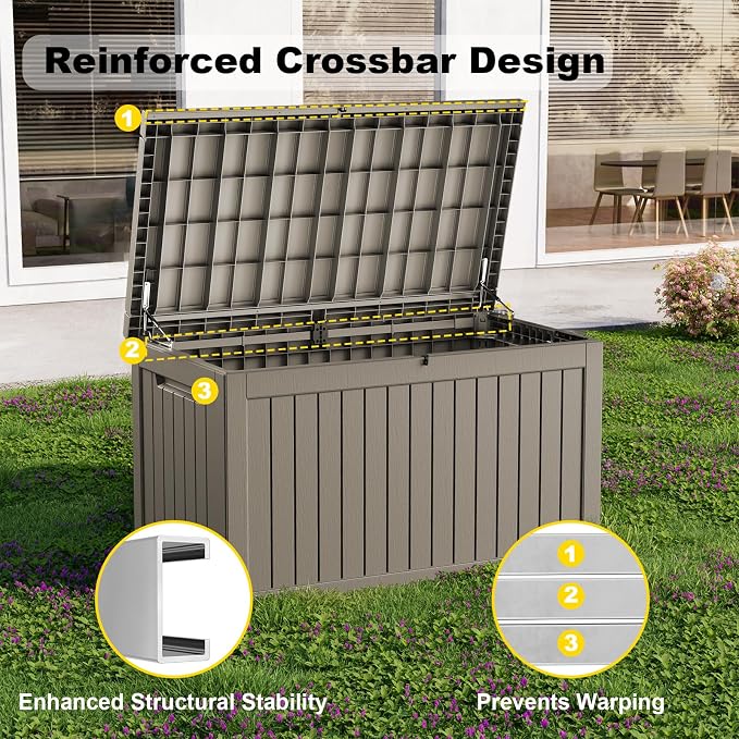 ROJIK Outdoor Storage Housing Deck Box - Image 4