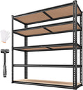 REIBII 40" W Garage Shelving 2500LBS Storage Shelves 72" H Metal Shelving 5 by REIBII